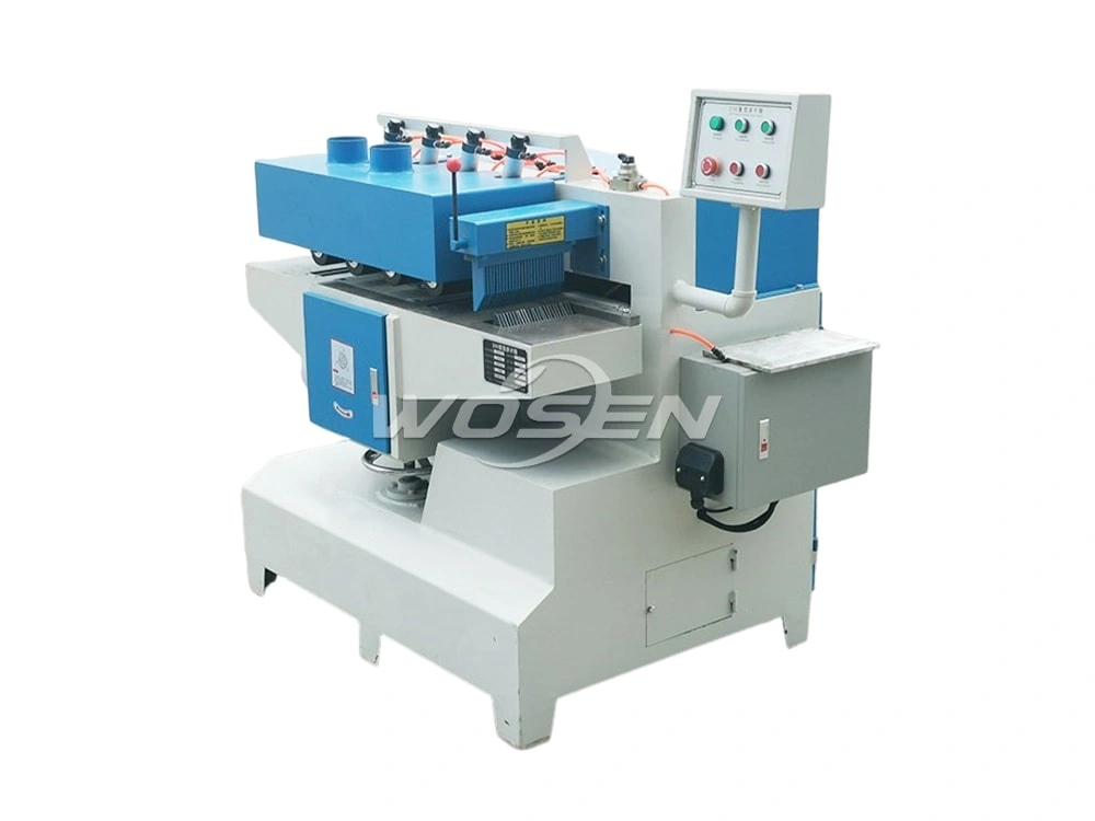 Pneumatic Press Roller Multi Blade Rip Saw Wood Timber Circular Sawmill 