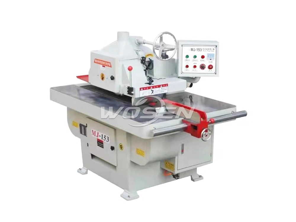 Straight Line Upper Single Blade Circular Rip Saw Machine