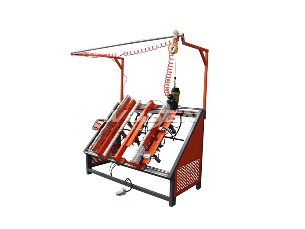 Pneumatic American Type Wooden Pallet Nailing Table