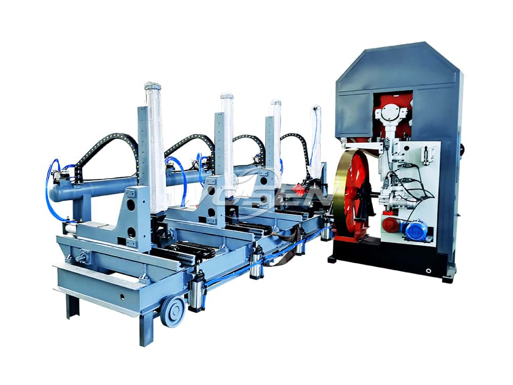 MJ3210 Vertical Band Sawmill With Log Carriage